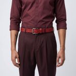 Belt-483 Mondo Embossed Leather