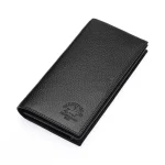 977 Westpolo Unisex Genuine Antique Leather Phone Compartment Magnetic Flap Long Wallet (Copy)