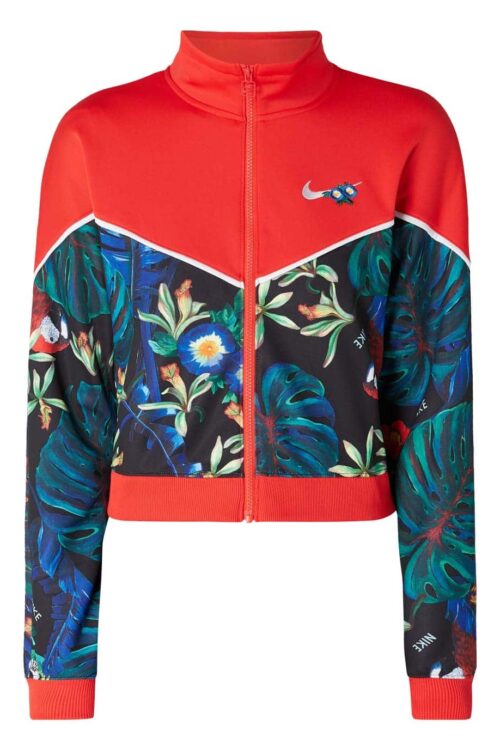 Palm tree print pyjamas set in white pattern