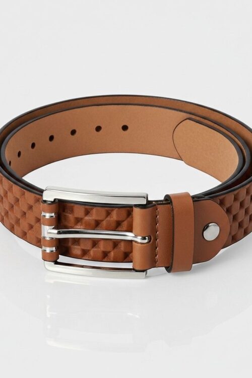 Belt-484 Mondo Embossed Leather Belt