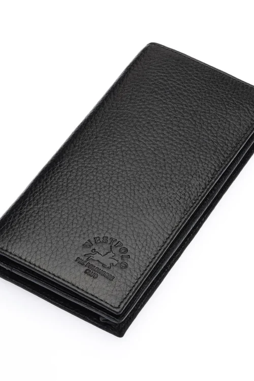 977 Westpolo Unisex Genuine Antique Leather Phone Compartment Magnetic Flap Long Wallet (Copy)
