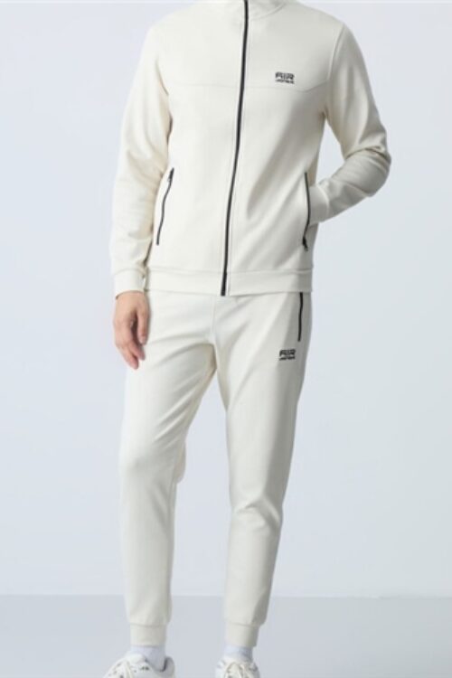 85198 Beige Jogger Men’s Tracksuit