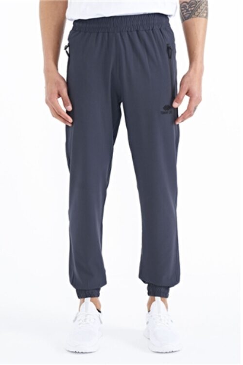 84826 Basic Pocket Lace-Up Comfortable Form Elastic Leg Sweatpants